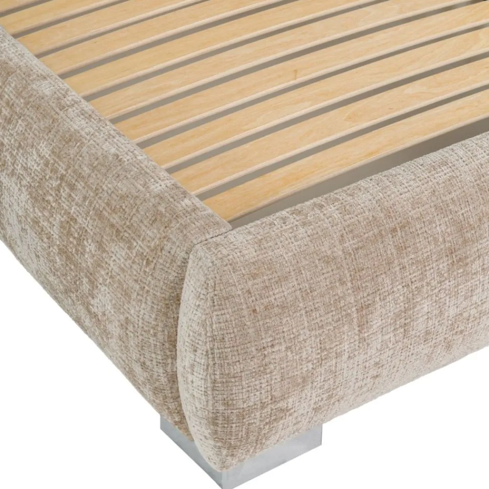 Hauss Łóżka Do Sypialni|Łóżka Tapicerowane*Łóżko tapicerowane 160x200 z półokragłymi bokami Luxor beżowe Cremona 14