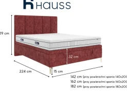 Hauss Łóżka Do Sypialni|Łóżka Tapicerowane*Łóżko tapicerowane z pojemnikiem Gaja Slim