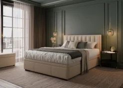 Hauss Łóżka Do Sypialni|Łóżka Tapicerowane*Łóżko tapicerowane z pojemnikiem Koral Slim