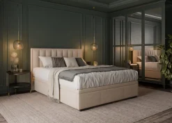 Hauss Łóżka Do Sypialni|Łóżka Tapicerowane*Łóżko tapicerowane z pojemnikiem Koral Slim