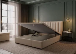 Hauss Łóżka Do Sypialni|Łóżka Tapicerowane*Łóżko tapicerowane z pojemnikiem Koral Slim
