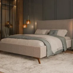 Hauss Łóżka Do Sypialni|Łóżka Tapicerowane*Łóżko tapicerowane z pojemnikiem i stelażem Kama