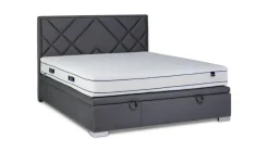 Hauss Łóżka Tapicerowane*Łóżko 160x200 z pojemnikiem grafitowe Linares