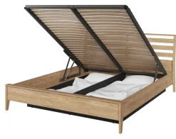 Lenart Łóżka Do Sypialni|Łóżka Drewniane*Łóżko 160x200 z pojemnikiem na pościel Cozy CZ-02(160) dąb olejowany