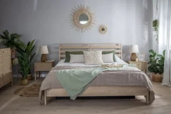 Lenart Łóżka Do Sypialni|Łóżka Drewniane*Łóżko 160x200 z pojemnikiem na pościel Cozy CZ-02(160) dąb olejowany