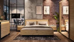 Lenart Łóżka Do Sypialni|Łóżka Drewniane*Łóżko z pojemnikiem do sypialni 160 Quant QS-02