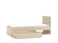 Dzieci ML Meble Łóżka Młodzieżowe|Łóżka Do Pokoju Dziecięcego*Łóżko z tapicerowanym zagłówkiem Mevel 08