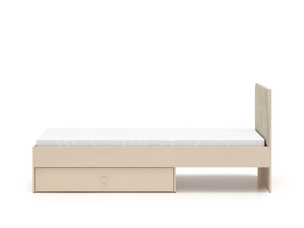 Dzieci ML Meble Łóżka Młodzieżowe|Łóżka Do Pokoju Dziecięcego*Łóżko z tapicerowanym zagłówkiem Mevel 08