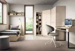 Meblar Komody Do Przedpokoju|Komody Młodzieżowe*Komoda 95 cm z szufladami i szafką do pokoju Alessio AE9 beż piaskowy