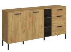 Mebelbos Komody Do Biura|Komody Do Przedpokoju*Komoda industrialna z półkami Santes 2d3s