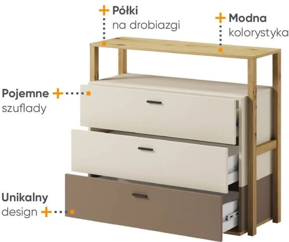 Dzieci Lenart Komody Młodzieżowe|Komody Do Pokoju Dziecięcego*Komoda młodzieżowa z szufladami Lenny LY-06