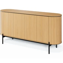 Lenart Komody Do Jadalni|Komody Do Sypialni*Komoda półokrągła Rotto RT-03 dąb vincenza/eukaliptus