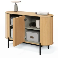 Lenart Komody Do Jadalni|Komody Do Sypialni*Komoda półokrągła Rotto RT-02 dąb vincenza/eukaliptus