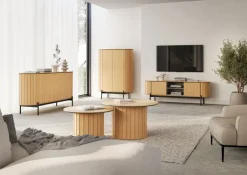 Lenart Komody Do Jadalni|Komody Do Sypialni*Komoda półokrągła Rotto RT-02 dąb vincenza/eukaliptus