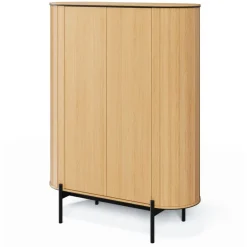 Lenart Komody Do Jadalni|Komody Do Sypialni*Komoda półokrągła wysoka Rotto RT-01 dąb vincenza/eukaliptus