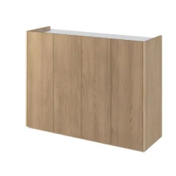 Lenart Komody Do Biura|Komody Do Przedpokoju*Komoda z półkami podświetlana LED dąb scandi Easy EA-02 4D