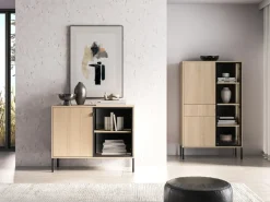 ML Meble Komody Do Biura|Komody Do Przedpokoju*Komoda z podświetlaną witryną Barnee 03