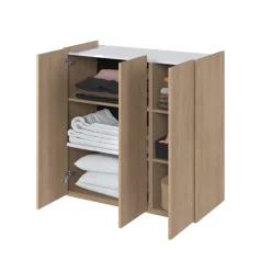 Lenart Komody Do Biura|Komody Do Przedpokoju*Komoda z podświetleniem LED i półkami Easy EA-03 3D