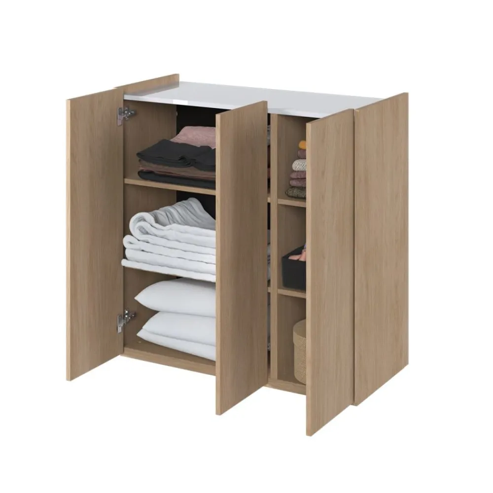 Lenart Komody Do Biura|Komody Do Przedpokoju*Komoda z podświetleniem LED i półkami Easy EA-03 3D