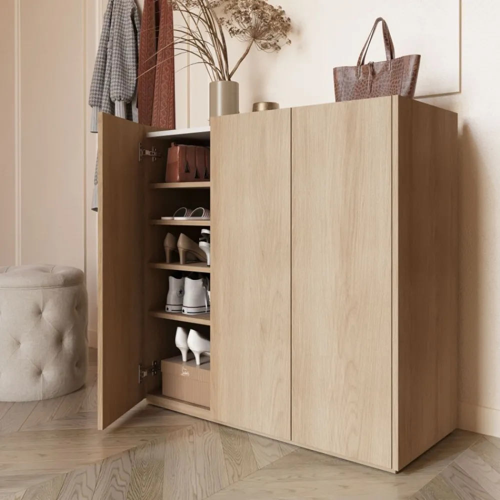 Lenart Komody Do Biura|Komody Do Przedpokoju*Komoda z podświetleniem LED i półkami Easy EA-03 3D