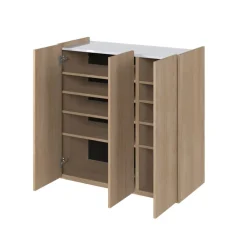 Lenart Komody Do Biura|Komody Do Przedpokoju*Komoda z podświetleniem LED i półkami Easy EA-03 3D