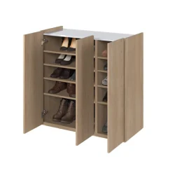 Lenart Komody Do Biura|Komody Do Przedpokoju*Komoda z podświetleniem LED i półkami Easy EA-03 3D