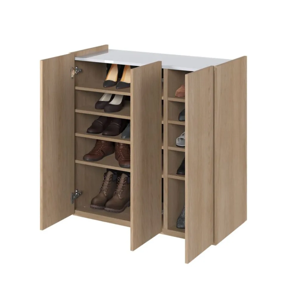 Lenart Komody Do Biura|Komody Do Przedpokoju*Komoda z podświetleniem LED i półkami Easy EA-03 3D