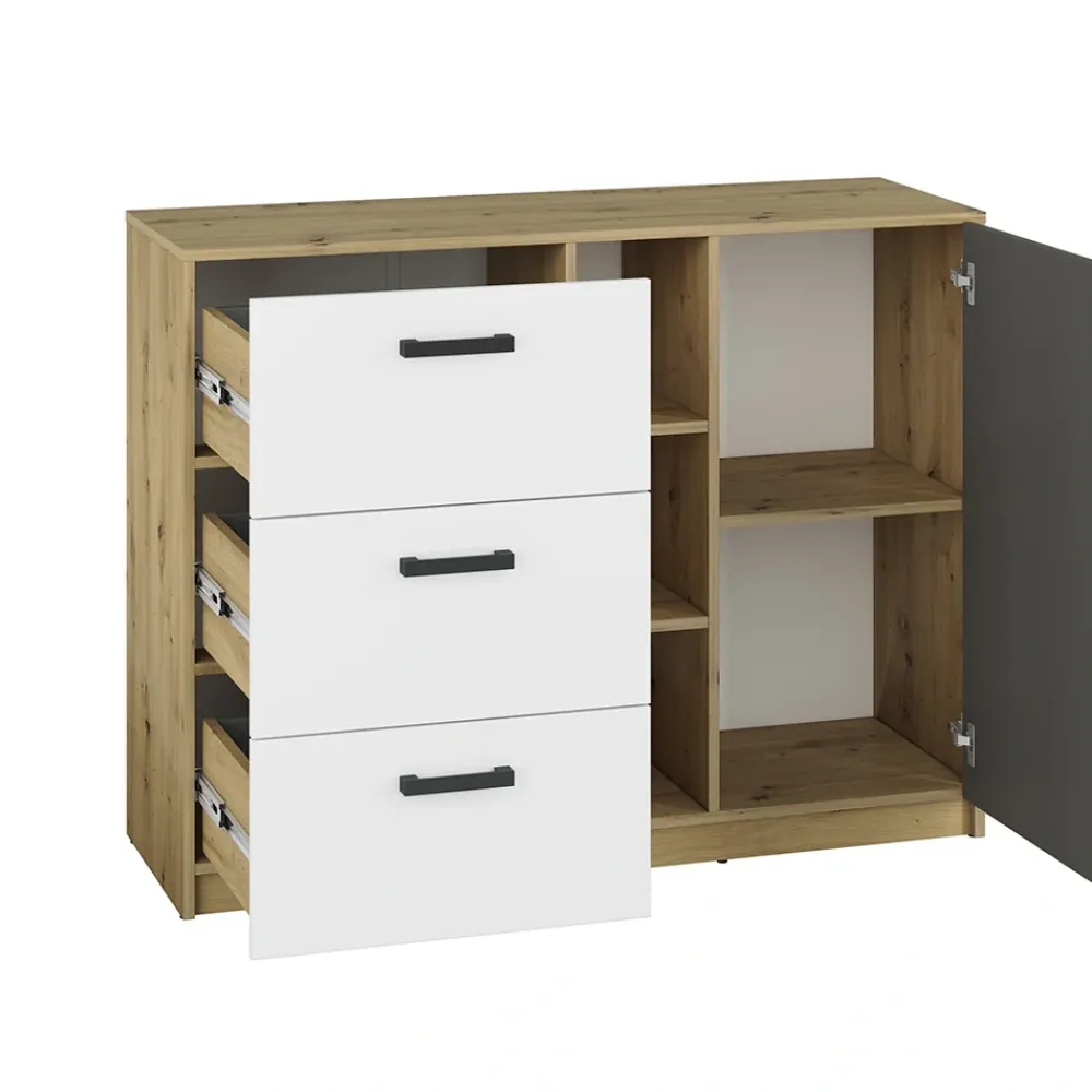 ML Meble Komody*Komoda z szufladami i szafką FINI 06