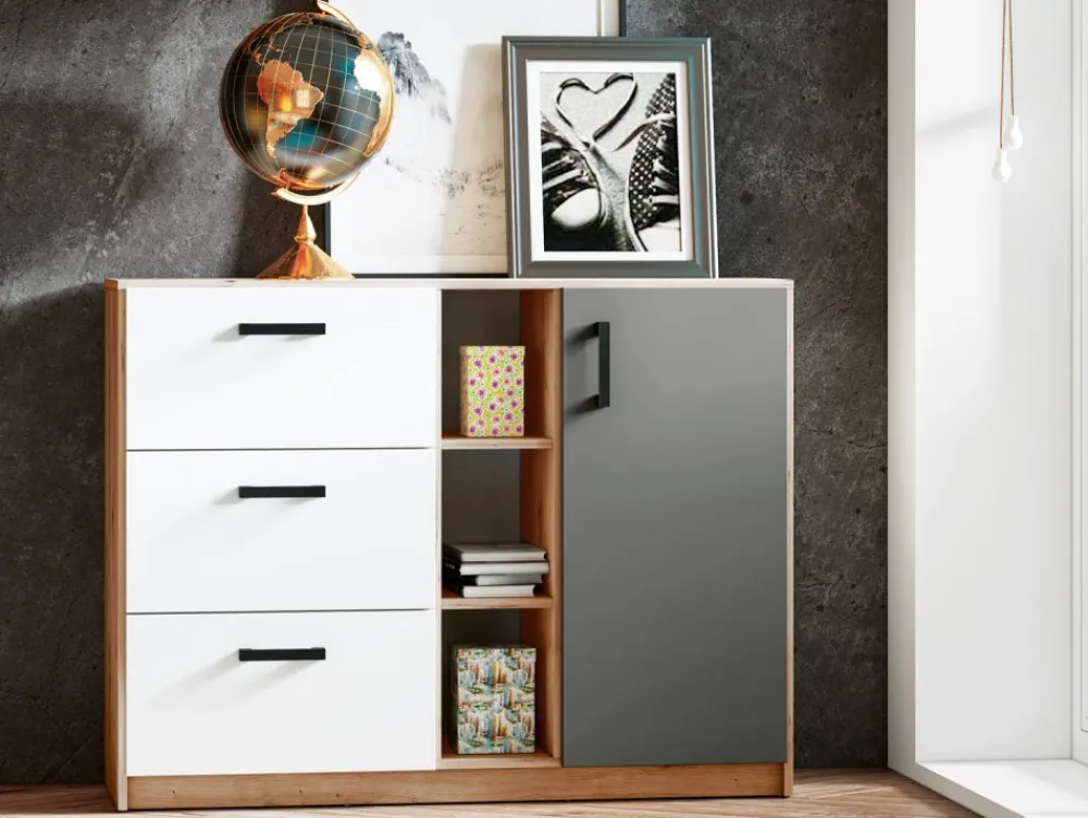 ML Meble Komody*Komoda z szufladami i szafką FINI 06