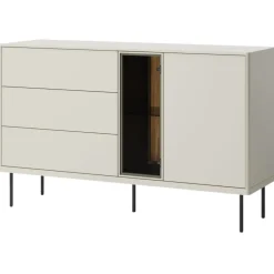 Lenart Ławy I Stoliki Do Pokoju Młodzieżowego|Ławy I Stoliki Do Salonu*Komoda z szufladami przeszklona Epiro EP-03 kaszmirowa + dąb ciemny