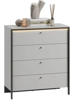 Lenart Komody*Komoda z szufladami szara Gris GS-03