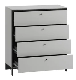 Lenart Komody*Komoda z szufladami szara Gris GS-03
