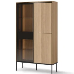 Lenart Komody Do Jadalni|Witryny Do Jadalni*Komoda z witryną VISSO VI-01 dąb linearny