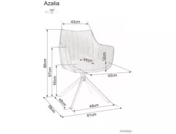 Signal Krzesła Do Jadalni|Krzesła*Krzesło Azalia Velvet