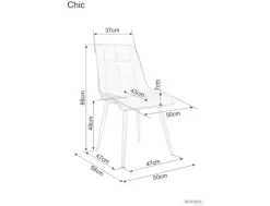 Signal Krzesła*Krzesło Chic Velvet