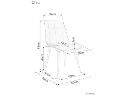 Signal Krzesła Do Jadalni|Krzesła*Krzesło Chic Złoty Velvet