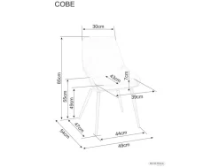 Signal Krzesła Do Jadalni|Krzesła*Krzesło Cobe Velvet