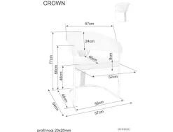 Signal Krzesła*Krzesło Crown Velvet