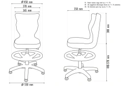 Dzieci Entelo Krzesła Do Biurka Do Pokoju Dziecięcego*Krzesło dziecięce Petit czarny Jasmine 03 rozmiar 4 WK+P