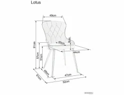 Signal Krzesła Do Jadalni|Fotele Do Sypialni*Krzesło Lotus Velvet