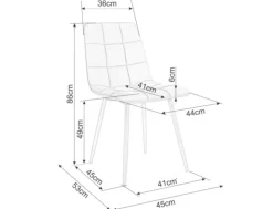 Signal Krzesła Do Jadalni|Krzesła*Krzesło Mila Velvet