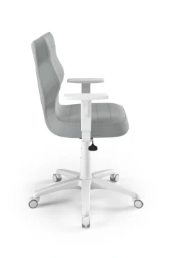 Entelo Krzesła Do Biurka Do Pokoju Młodzieżowego*Krzesło młodzieżowe Duo biały Velvet 03 rozmiar 6