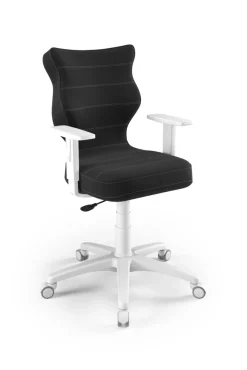 Entelo Krzesła Do Biurka Do Pokoju Młodzieżowego*Krzesło młodzieżowe Duo biały Velvet 17 rozmiar 6