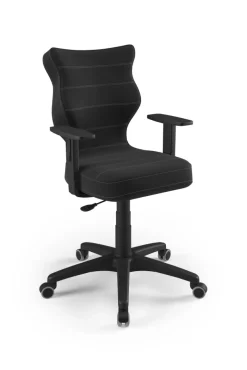 Entelo Krzesła Do Biurka Do Pokoju Młodzieżowego*Krzesło młodzieżowe Duo czarny Velvet 17 rozmiar 5