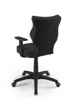 Entelo Krzesła Do Biurka Do Pokoju Młodzieżowego*Krzesło młodzieżowe Duo czarny Velvet 17 rozmiar 5