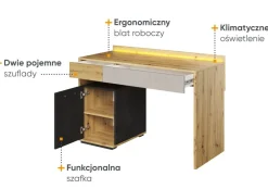 Dzieci Lenart Biurka Do Pokoju Młodzieżowego|Biurka Do Pokoju Dziecięcego*biurko Qubic QB-08 w stylu nowoczesnym