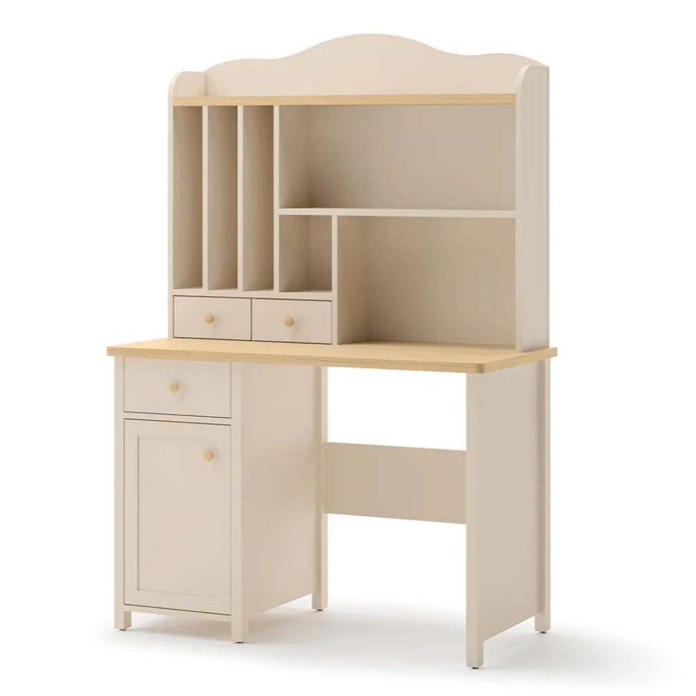 Dzieci Lenart Biurka Do Pokoju Młodzieżowego|Biurka Do Pokoju Dziecięcego*biurko z nadstawką Story SO-03 + SO-04 beż piaskowy/dąb vincenza bielona