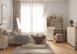 Dzieci Lenart Komody Młodzieżowe|Komody Do Pokoju Dziecięcego*dziecięca komoda Story SO-05 beż piaskowy/dąb vincenza bielona