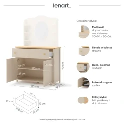 Dzieci Lenart Komody Młodzieżowe|Komody Do Pokoju Dziecięcego*dziecięca komoda Story SO-05 beż piaskowy/dąb vincenza bielona