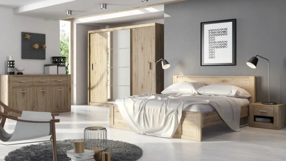 Lenart Łóżka Do Sypialni|Łóżka Drewniane*łóżko 160 Idea ID-08 sanremo